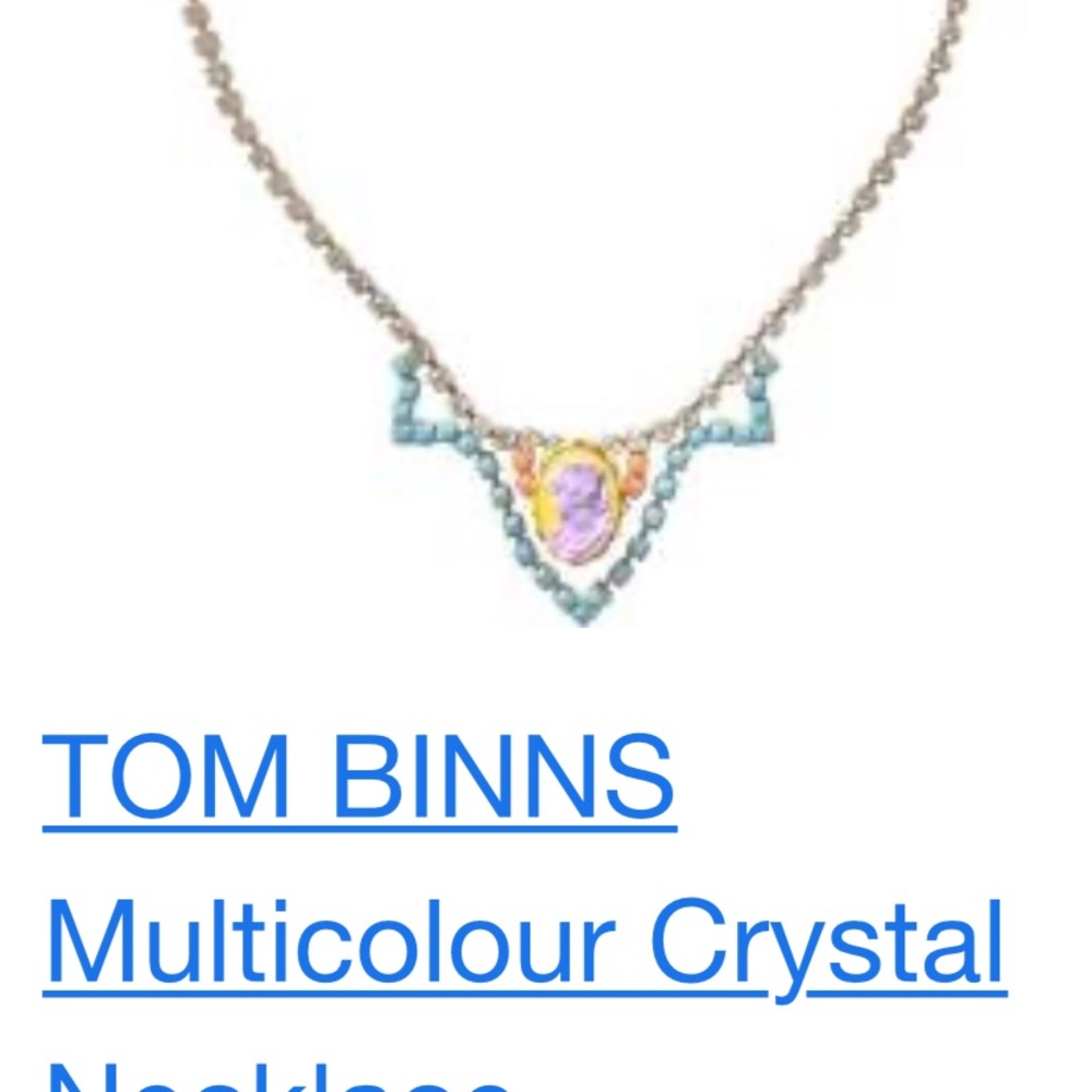 ISO of Tom Binns neon crystal necklace